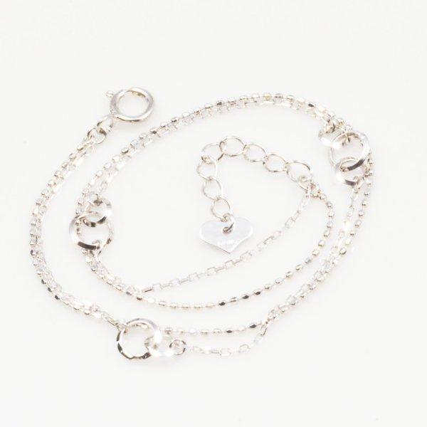 k10ピンクゴールド 二連ブレスレット 超美品 ブレスレット レディース K10 18cm 50代 40代 10金 1連 2連 重ね