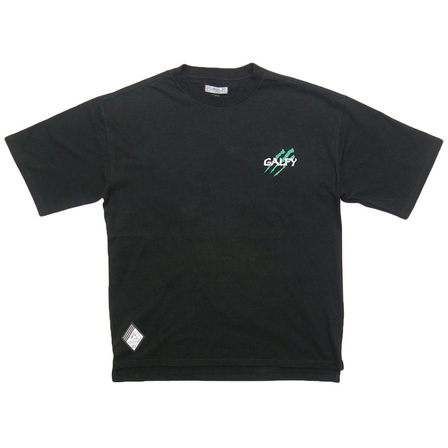 GALFY ガルフィー Tシャツ 半袖 メンズ 犬 刺繍 黒 緑 col20