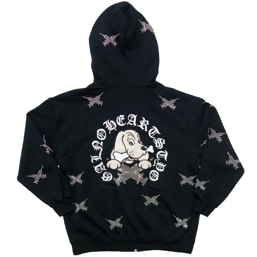 GALFY（ガルフィー） スウェット 長袖 パーカー ジップパーカー 黒