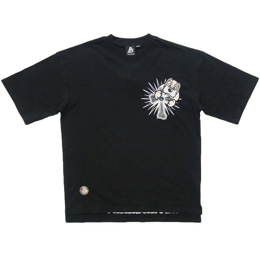GALFY（ガルフィー） 十字架 半袖 Tシャツ 黒 162041 MCF : 和柄と