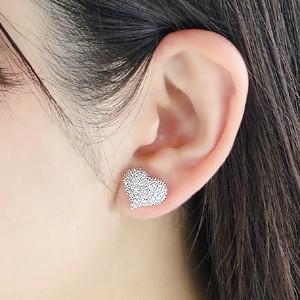 K18 ダイヤハートパヴェピアス K18YG/WG/PG ゴールド ダイヤモンド ダイヤ ピアス ハート