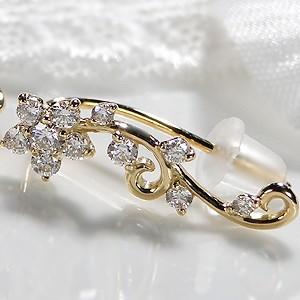K18YG/PG 0.5ct 2WAY フラワー ダイヤモンド ピアス |  | 03