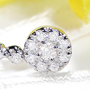 Pt900 0.50ctUP ダイヤモンド ピアス ジュエリー アクセサリー レディース ダイヤモンド ピアス プラチナ パヴェ 0.5カラットの画像