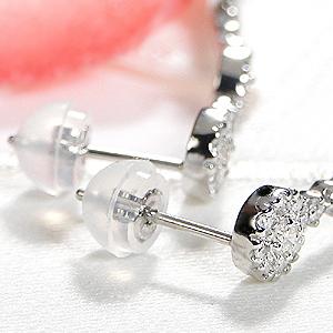 Pt900 0.50ctUP ダイヤモンド ピアス ジュエリー アクセサリー レディース ダイヤモンド ピアス プラチナ パヴェ 0.5カラットの画像