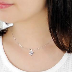 K18YG/WG/PG ゴールド ダイヤモンド ダイヤ ネックレス ペンダント 雫 ドロップ 誕生石 4月 FYP0007 |  | 02