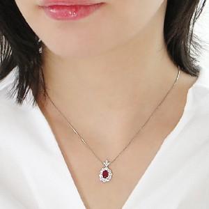 pt900 プラチナ ダイヤモンド ダイヤ ネックレス ペンダント ルビー