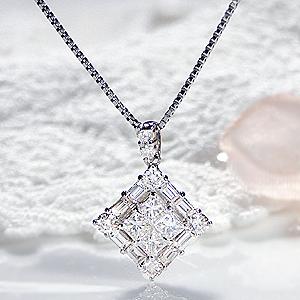 K18YG/WG/PG 0.70ct ダイヤモンド ペンダント ダイヤモンドネックレス