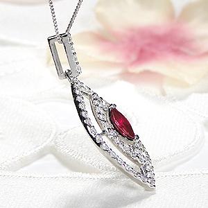 Pt900 ルビー＆ダイヤモンド ペンダント 楽天市場】Pt900 プラチナ ルビー ペンダント ルビー4カラット