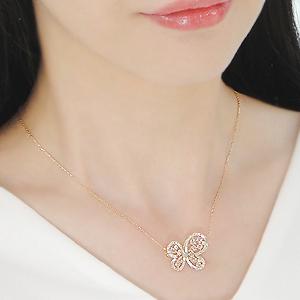 K18YG/WG/PG 1.5ct バタフライ ダイヤモンドペンダント レディース ネックレス ダイヤモンドネックレス 18k ゴールド |  | 02