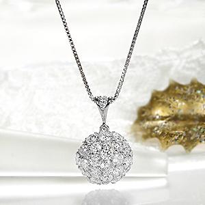 K18YG/WG/PG 1.60ct ラウンドモチーフ ダイヤモンド ペンダント ジュエリー ダイヤネックレス ダイヤペンダント ダイヤモンド_1