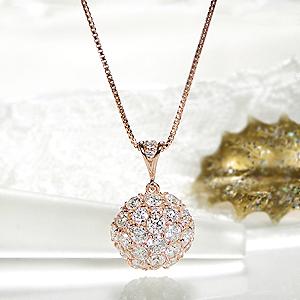 K18YG/WG/PG 1.60ct ラウンドモチーフ ダイヤモンド ペンダント ジュエリー ダイヤネックレス ダイヤペンダント ダイヤモンド_2