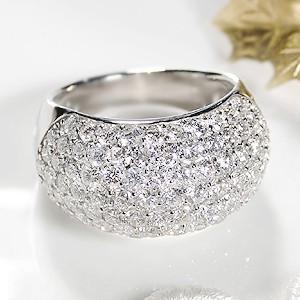 pt900 「3.0ct」 ダイヤモンド パヴェリング ジュエリー SIクラス 指輪 プラチナ pave 4月誕生石 ダイヤモンドリング FYR0001