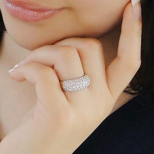 pt900 「1.80ct」 ダイヤモンド パヴェリング ジュエリー SIクラス 