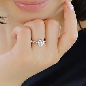 pt900 「0.53ct」 フラワーモチーフ ダイヤモンド リング pt900 「0.53ct」 フラワーモチーフ ダイヤモンド リング