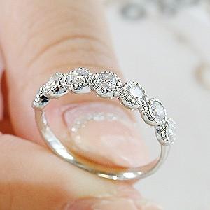 pt900 「0.5ct」 ダイヤモンド エタニティリング ジュエリー SIクラス