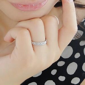 pt900 「0.5ct」 ダイヤモンド フルエタニティリング ジュエリー SI