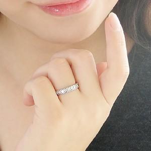 pt950 プラチナ ダイヤモンド ダイヤ 指輪 リング ハーフエタニティ
