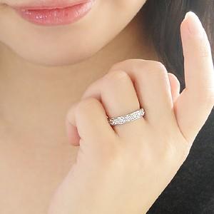 pt950 プラチナ ダイヤモンド ダイヤ 指輪 リング エタニティ SIクラス 1.0ctUP 1カラット ハーフエタニティ FYR0088の画像