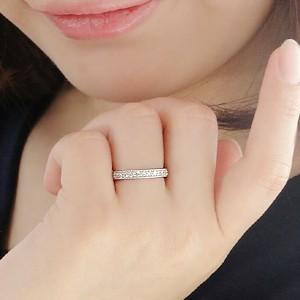 pt900 プラチナ ダイヤモンド ダイヤ 指輪 リング ミル打ち ハーフエタ エタニティ クラシカル SIクラス 0.5ct FYR0104の画像