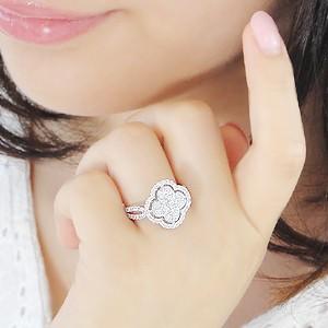 pt900 プラチナ ダイヤモンド ダイヤ 指輪 リング フラワー 花 SI 