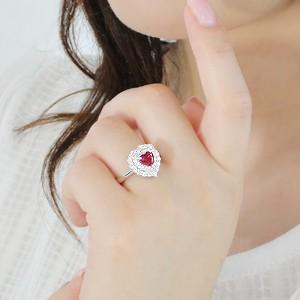 pt900 プラチナ ダイヤモンド ダイヤ 指輪 リング カラーストーン ルビー ハート ソーティング付 大粒 可愛い 1カラット FYR0233 |  | 02