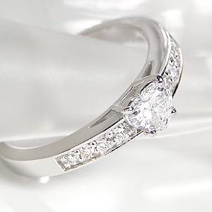 pt900 プラチナ ダイヤモンド ダイヤ 指輪 リング ハートシェイプ