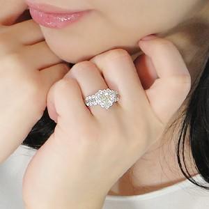 pt900 プラチナ ダイヤモンド ダイヤ 指輪 リング ハート 2.05ctUP