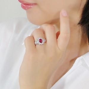 pt900 プラチナ ダイヤモンド ダイヤ 指輪 リング カラーストーン ルビー 7月 誕生石 大粒 オーバル FYR0329 |  | 02