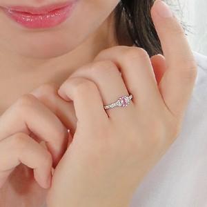 pt900 プラチナ ダイヤモンド ダイヤ カラーストーン ピンクサファイア サファイア オーバル 指輪 リング 誕生石 9月 4月 大粒 FYR0333の画像