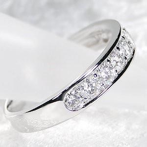 ダイヤモンドリング ダイヤモンド リング 指輪 エタニティ プラチナ フチあり 0.7ct pt900 ダイヤ FYR0391の画像