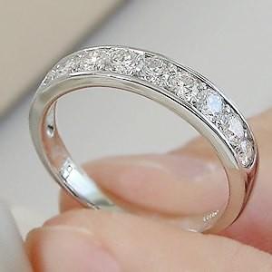 ダイヤモンドリング ダイヤモンド リング 指輪 エタニティ プラチナ フチあり 0.7ct pt900 ダイヤ FYR0391の画像