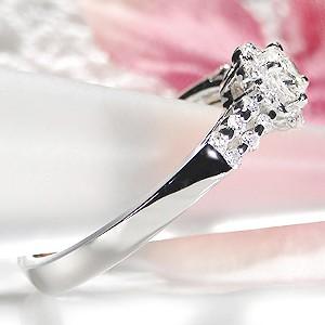 Pt900 0.40ctUP フラワー ダイヤモンド リング |  | 01