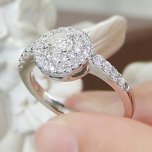 Pt900 0.60ctUP ダイヤモンド リング Iカラー・SIクラス・Goodカット  