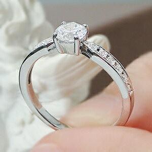 【Pt900/0.20ct/約6.5号】ダイヤモンドの指輪 Pt900/0.20ct/約6.5号】ダイヤモンドの指輪