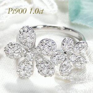Pt900 1 0ctup ダイヤモンド フラワー リング 指輪 プラチナ ダイヤリング ダイヤモンドリング Si 花 ダイア 大ぶり 豪華 ４月誕生石 プレゼント Fyr0510 Fyr0510 ジュエリー For You 通販 Yahoo ショッピング
