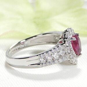 ルビーとダイヤモンドのリング　Pt.900 Ruby Pt900ルビー ダイヤリング (NO.303687) – JEX宝石
