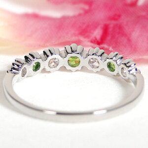 本物 Pt900 天然 デマントイドガーネット ダイヤ リング