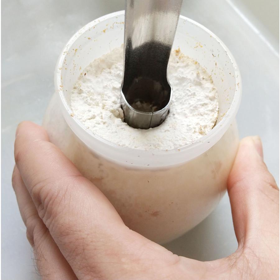 幼虫投入穴空け器 大 菌糸瓶作成時に 菌床ブロックから菌糸瓶手詰め用