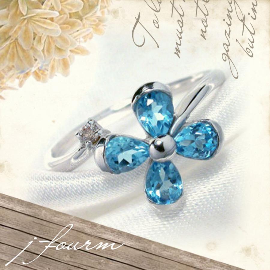 4℃ タンザナイト トパーズ リング 8号