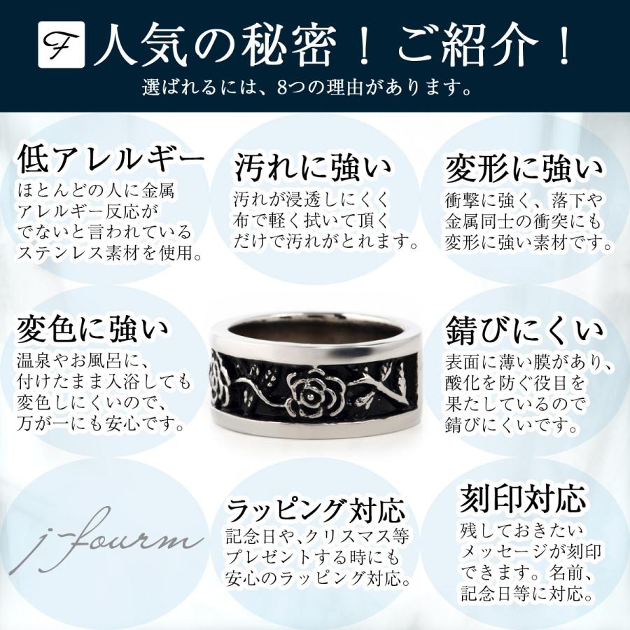 刻印 リング サージカル ステンレス アレルギー対応 レディース メンズ