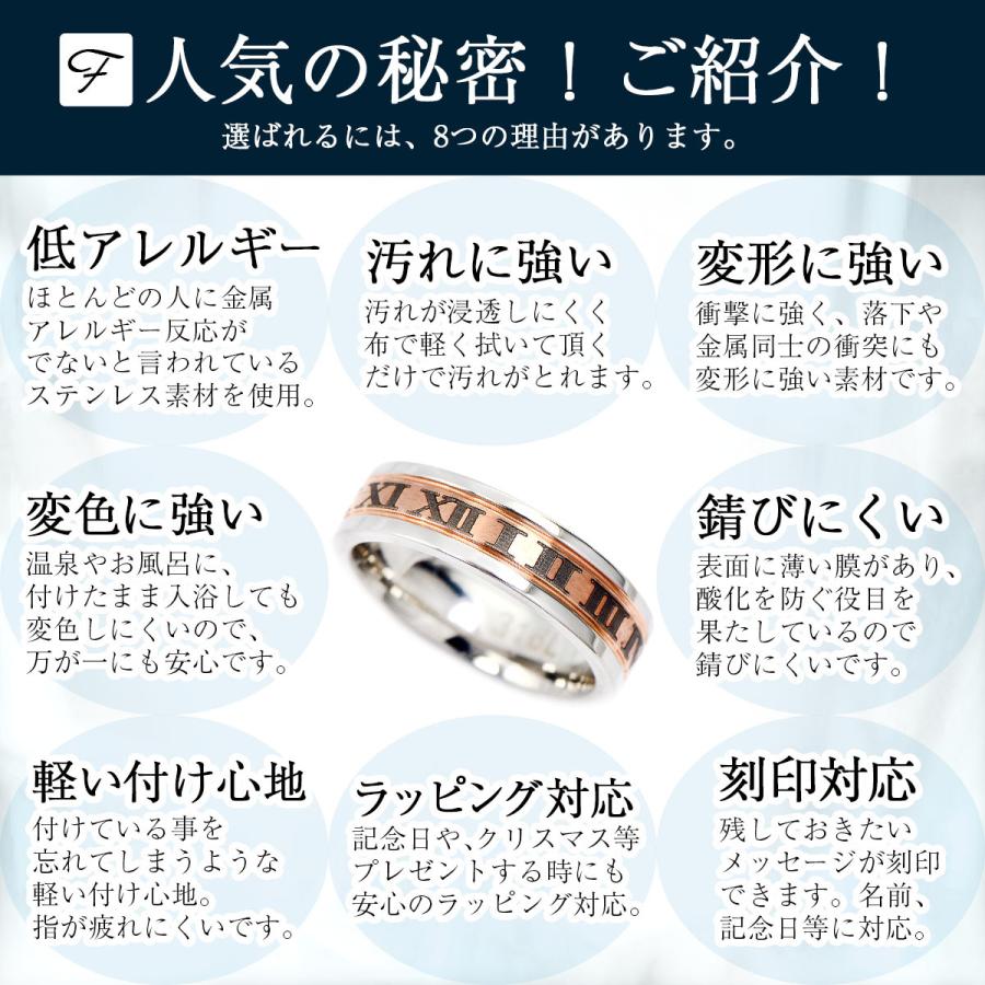 特別な日に贈る高品質天然ダイヤモンドペアリング 時を刻むローマ数字 ステンレス ペアリング 天然ダイヤモンド他 誕生石が選べるアニバーサリー