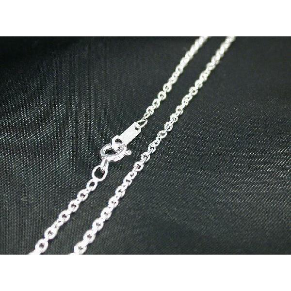 あずきチェーン 小豆 アズキ シルバー レディース メンズ 925 シルバー ネックレス 丸 1.8mm 長さ40cm ネックレス チェーン シンプル 男性 女性 ペア にも 大き
