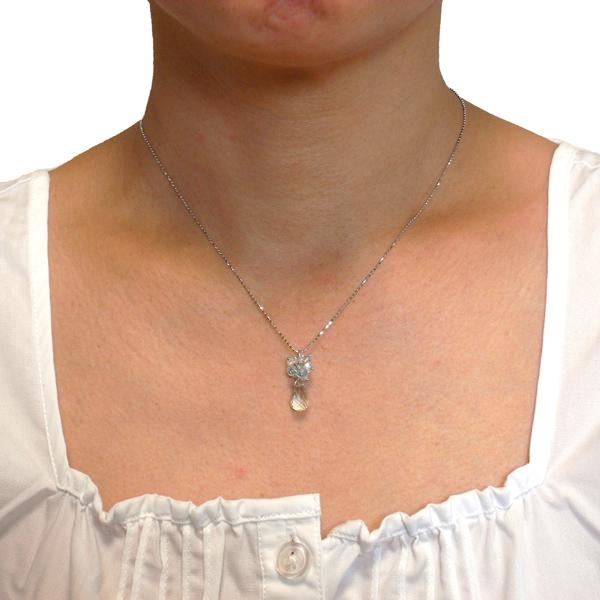 K14ホワイトゴールド ネックレス トップ