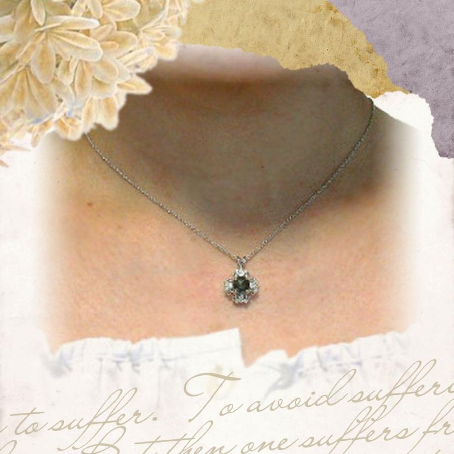 シルバー925ブラックダイヤ　ネックレスのトップ シルバー925 ブラック ダイヤモンド レディース メンズ