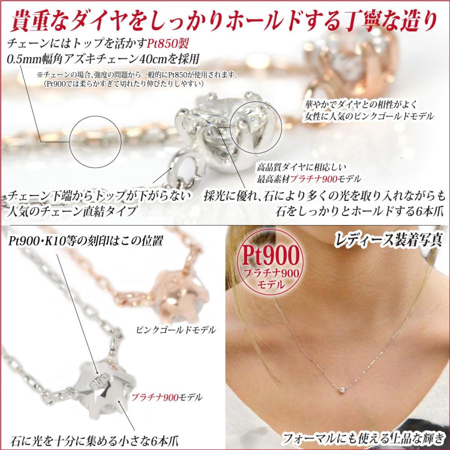 鑑定書付き 天然ダイヤモンド ピアス プラチナ900 合計0.18ct Gカラー