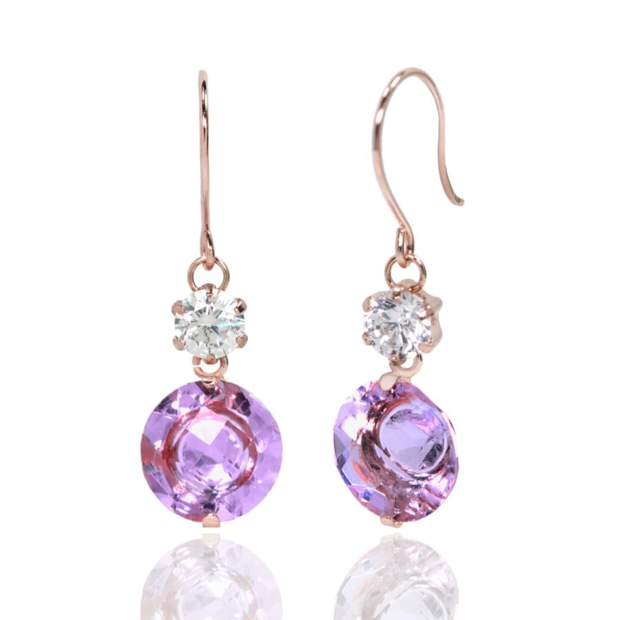 スタージュエリー　アメジスト　ピアス LILAC BLOOM PIERCED EARRINGS(2JP1035)K10 ピアス｜スター