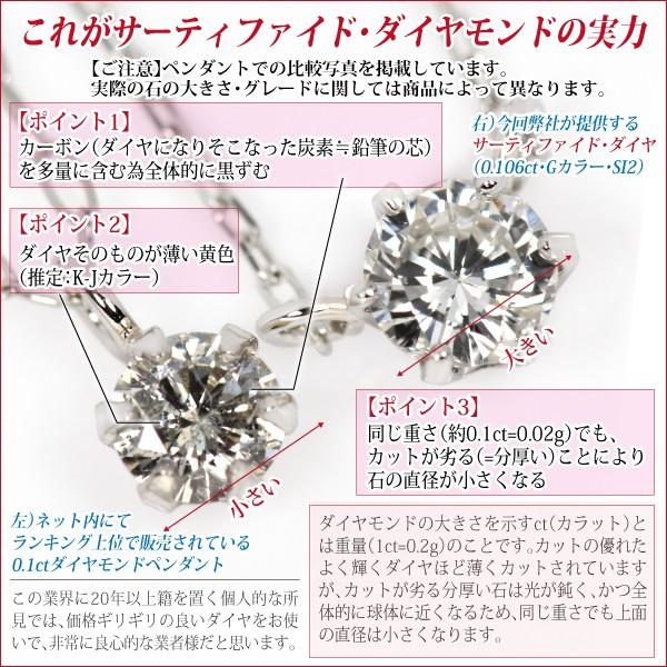 鑑定書付き 天然ダイヤモンド スナップピアス チャーム付き 鑑定書付き 天然ダイヤモンド スナップピアス チャーム付き