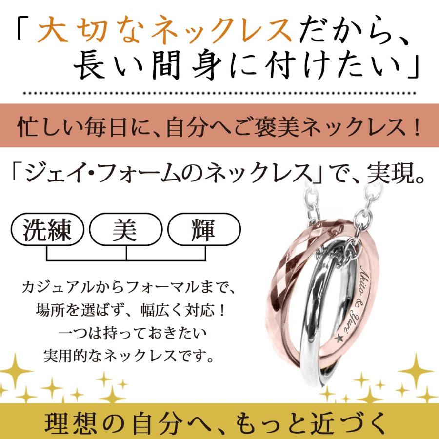 ペアネックレス 刻印 リング 無料 アレルギー対応 ステンレス