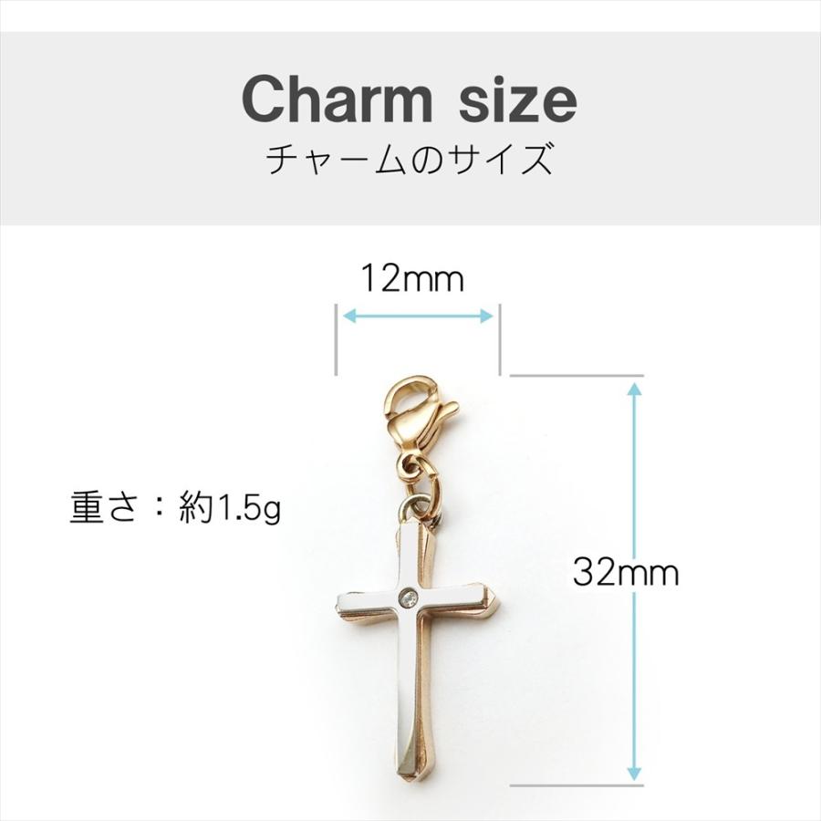 マスク アクセサリー ステンレス クロス ピンクゴールド ブラック