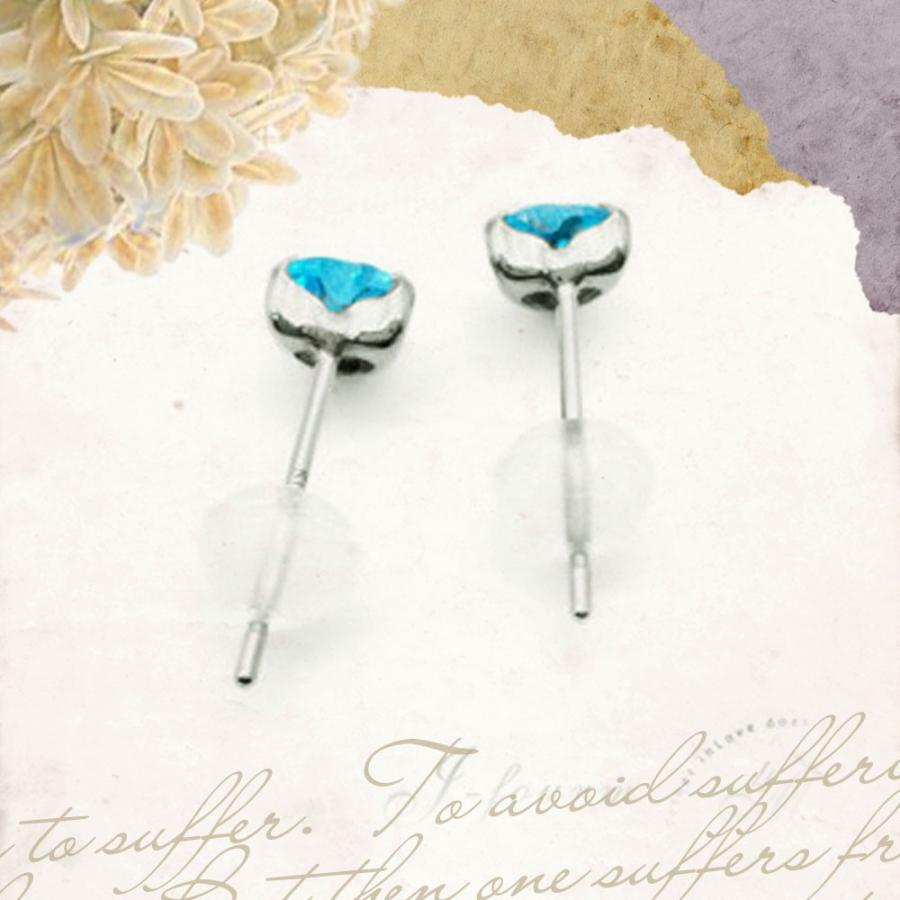 K10 ホワイトゴールド ピアス ハート レディース メンズ ラップドin